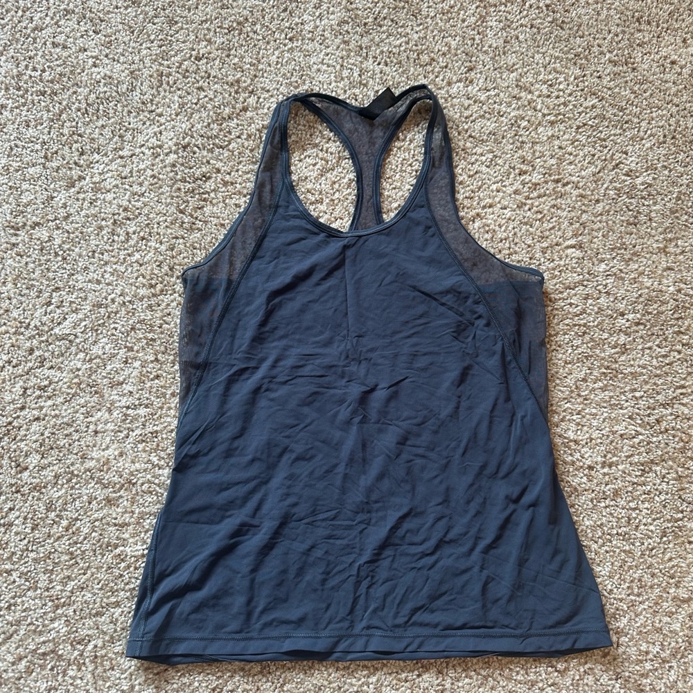 Women's Grey Racerback Tank Top